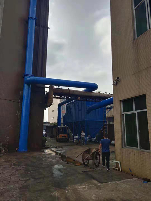 惠安县顺天体育用品有限公司480袋离线脉冲布袋除尘器烟气治理